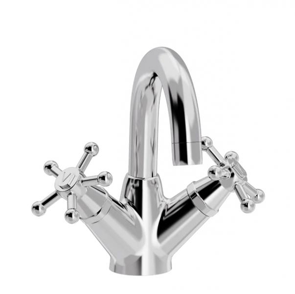 Toni Christiansborg h&aring;ndvaskbatteri u/ bundventil - Krom