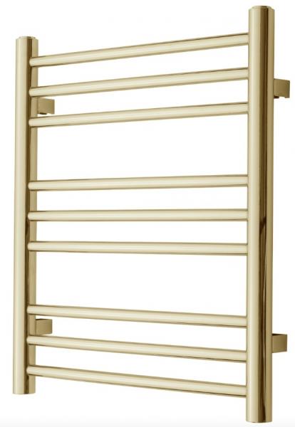 TVS Plus 9 håndklædetørrer - 50x59 cm - Poleret messing TVS Plus 9 håndklædetørrer - 50x59 cm - Poleret messing