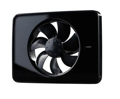 Fresh Intellivent 2.0 Ventilator med fugtstyring (hygrostat) og timer &Oslash;100-125 mm, Sort