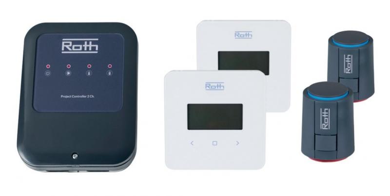 Roth Touchline&reg; PL rumregulering for 2 rum tr&aring;dl&oslash;s