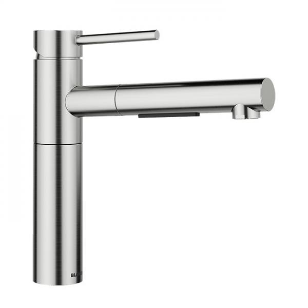 Blanco Alta-S II k&oslash;kkenarmatur m/udtr&aelig;k - Steel