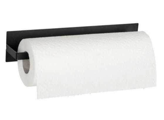 Wenko Ima køkkenrulleholder til væg - Mat sort - Skruefri Wenko Ima køkkenrulleholder til væg - Mat sort - Skruefri