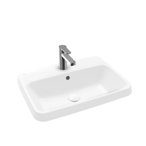 V&B Architectura 60 håndvask t/nedfældning - 1/3 hanehuller V&B Architectura 60 håndvask t/nedfældning - 1/3 hanehuller