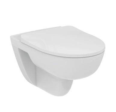 Ideal Standard i-life A v&aelig;gh&aelig;ngt toilet m/Rimless+ og s&aelig;de m. softclose og Easy LiftOff
