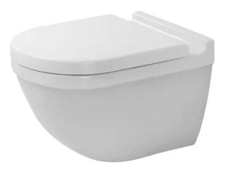 Duravit Starck 3 væghængt toilet m/skjult montering og wondergliss Duravit Starck 3 væghængt toilet m/skjult montering og wondergliss