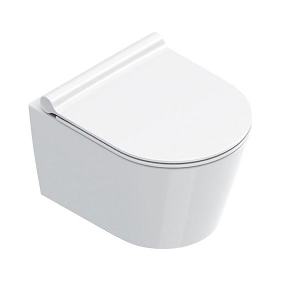 Catalano Zero 46 kompakt v&aelig;gh&aelig;ngt toilet m/Silentech, skjult montering og CataGlaze+