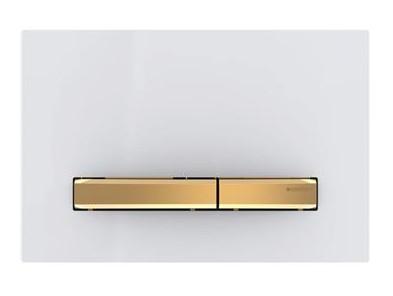 Geberit betjeningsplade Sigma 50 Square - Hvid/messing