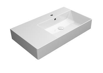 GSI Kube X 80 asymmetrisk h&aring;ndvask t/v&aelig;g - ExtraGlaze