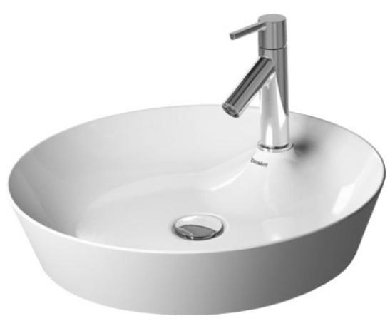 Duravit Cape Cod frist&aring;ende bowlevask - 1 hanehul - Uden overl&oslash;b - Wondergliss