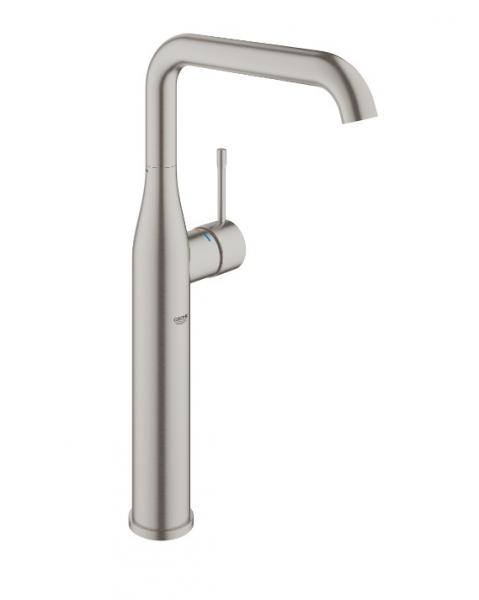 Grohe Essence h&aring;ndvaskarmatur m/EcoJoy og svingtud - Steel