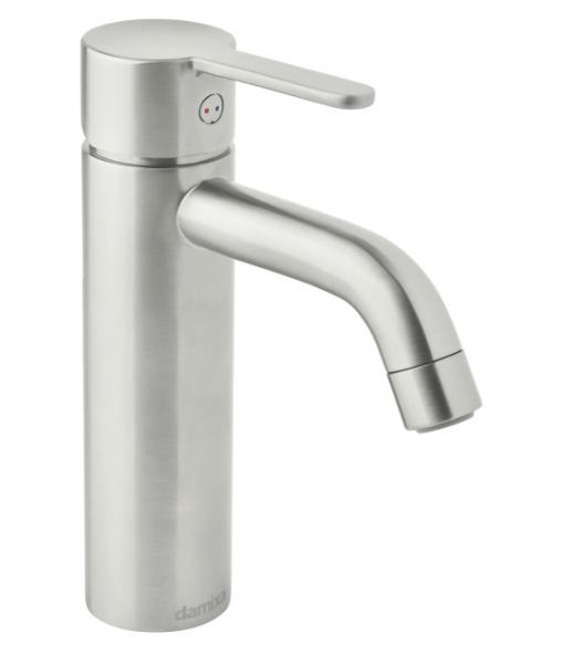 Damixa Silhouet M h&aring;ndvaskbatteri u/bundventil - Steel