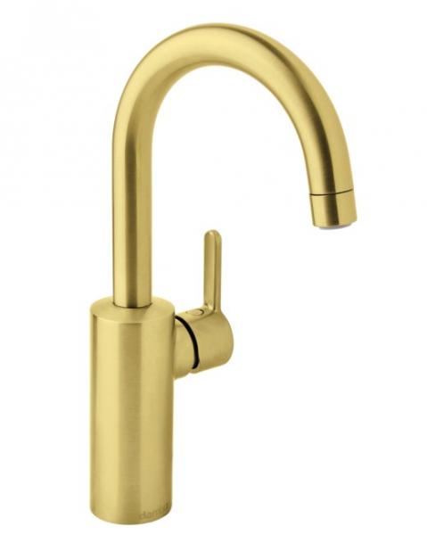 Damixa Silhouet h&aring;ndvaskarmatur m/C-tud - B&oslash;rstet messing