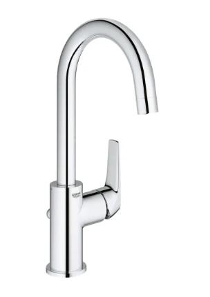 Grohe Bau Flow h&aring;ndvaskarmatur Eco m/l&oslash;ft-op bundventil - Krom