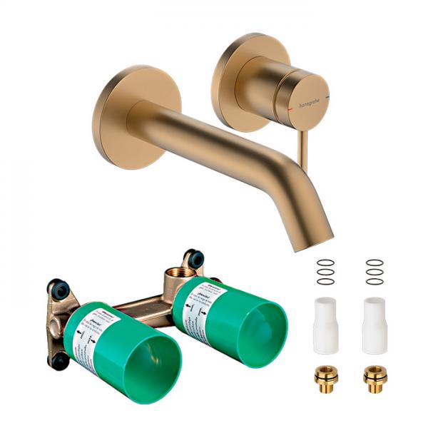 hansgrohe Tecturis S komplet håndvaskarmatur til indbygning m/EcoSmart+ - 165 - Børstet bronze hansgrohe Tecturis S komplet håndvaskarmatur til indbygning m/EcoSmart+ - 165 - Børstet bronze