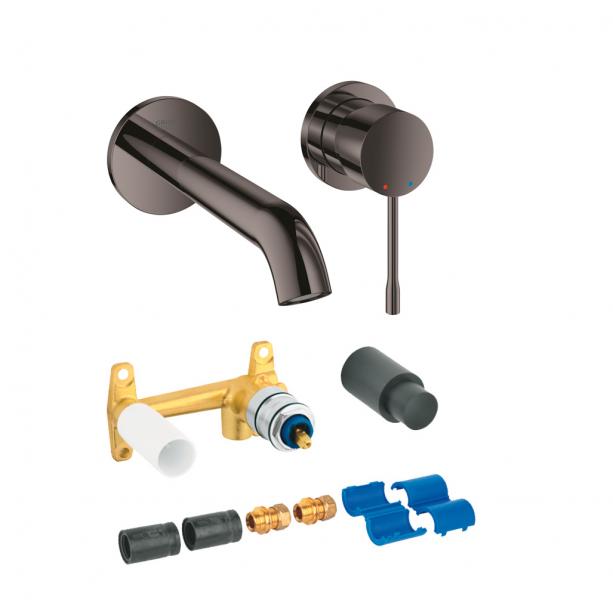 Grohe Essence New komplet armatur til indbygning i v&aelig;g - Poleret hard graphite