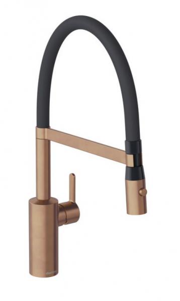 Damixa Silhouet Pro k&oslash;kkenarmatur - B&oslash;rstet kobber