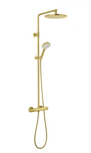 Damixa Silhouet komplet brusesystem - &Oslash;250 - B&oslash;rstet messing