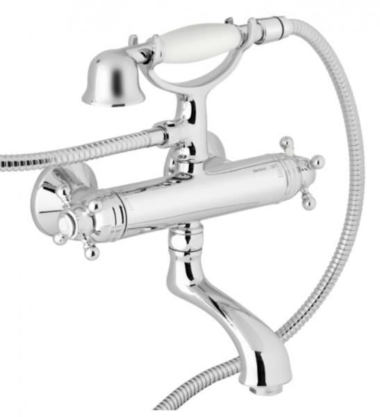 Damixa Tradition kar/brusetermostat m/h&aring;ndbruser