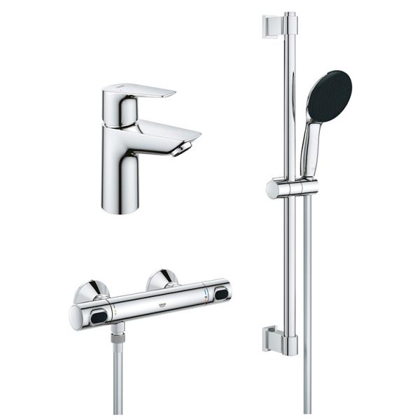 Grohe Precision Start Edge komplet pakke til badev&aelig;relse m/WaterSaving