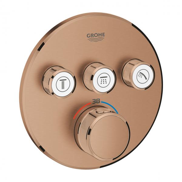 Grohe SmartControl indbygningsarmatur med 3 udtag - Børstet warm sunset Grohe SmartControl indbygningsarmatur med 3 udtag - Børstet warm sunset