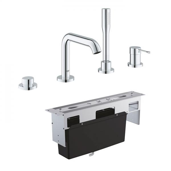 Grohe Essence komplet badekararmatur t/karkant - Krom Grohe Essence komplet badekararmatur t/karkant - Krom