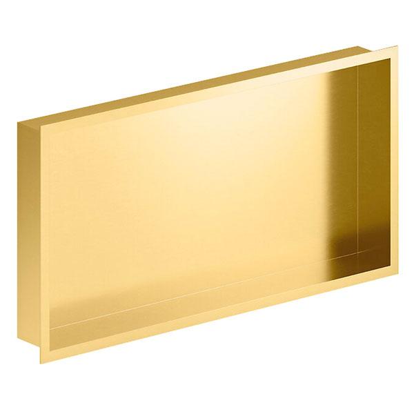 Damixa Zen badev&aelig;relseshylde til indbygning - Rektangul&aelig;r - B&oslash;rstet messing