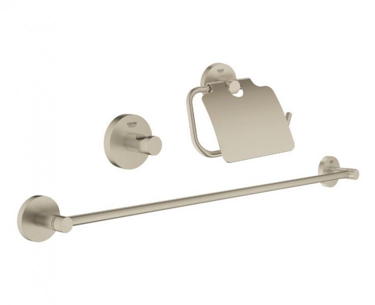 Outlet - Grohe Essentials tilbehørssæt 3 i 1 - Børstet nikkel Outlet - Grohe Essentials tilbehørssæt 3 i 1 - Børstet nikkel