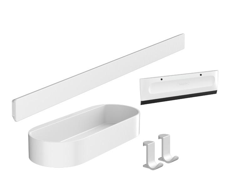 Hansgrohe WallStoris sæt til bruser - Mat hvid Hansgrohe WallStoris sæt til bruser - Mat hvid