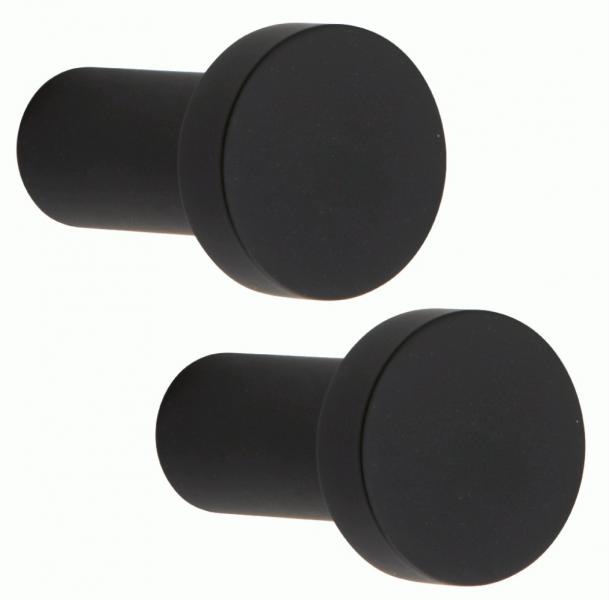 Lavabo Luna h&aring;ndkl&aelig;dekrog - Stor model - 2 stk - Mat sort