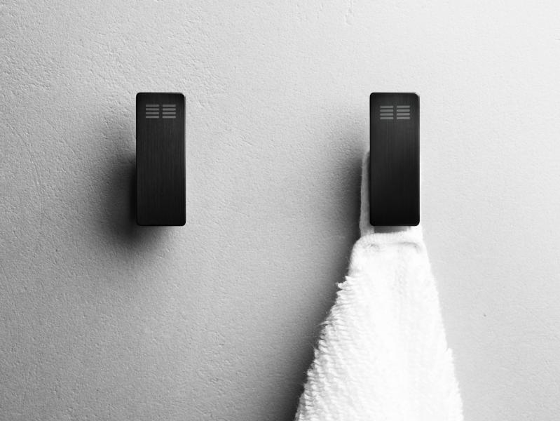 Unidrain ReFrame håndklædekrog 2 stk. - Sort Unidrain ReFrame håndklædekrog 2 stk. - Sort