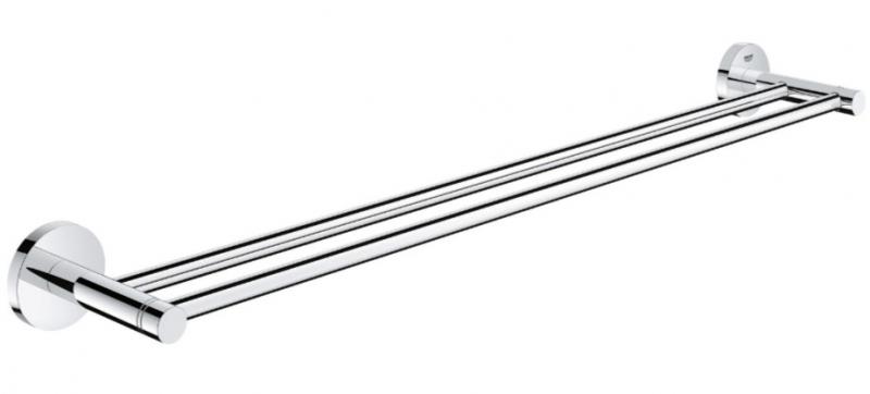 Grohe Essentials dobbelt h&aring;ndkl&aelig;destang 600mm - Krom