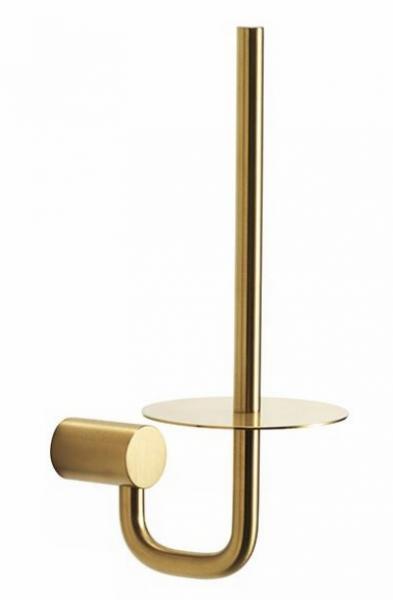 Pressalit reservepapirholder - B&oslash;rstet messing