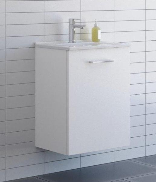 Dansani Mido+ 51 mini møbelpakke - Mat hvid højrehængslet Dansani Mido+ 51 mini møbelpakke - Mat hvid højrehængslet