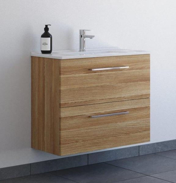 Dansani Mido+ 80 MINI møbelpakke m/Amber vask og 2 skuffer - Varm eg Dansani Mido+ 80 MINI møbelpakke m/Amber vask og 2 skuffer - Varm eg