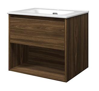 Sanibell Proline m&oslash;bels&aelig;t 60 m/integrerede greb og &aring;ben hylde - Cabana eg