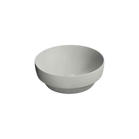 GSI Pura 40 rund fritst&aring;ende bowlevask - Uden overl&oslash;b - Cenere