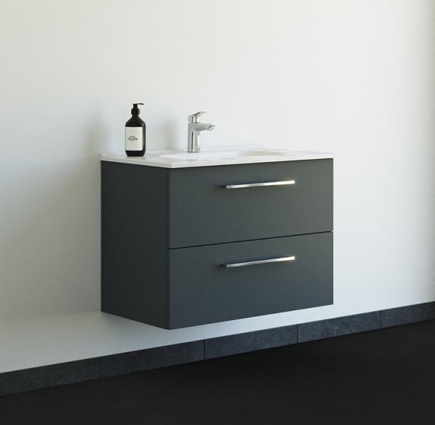 Dansani Mido+ 80 m&oslash;bels&aelig;t m/Kantate vask - Mat gr&aring;