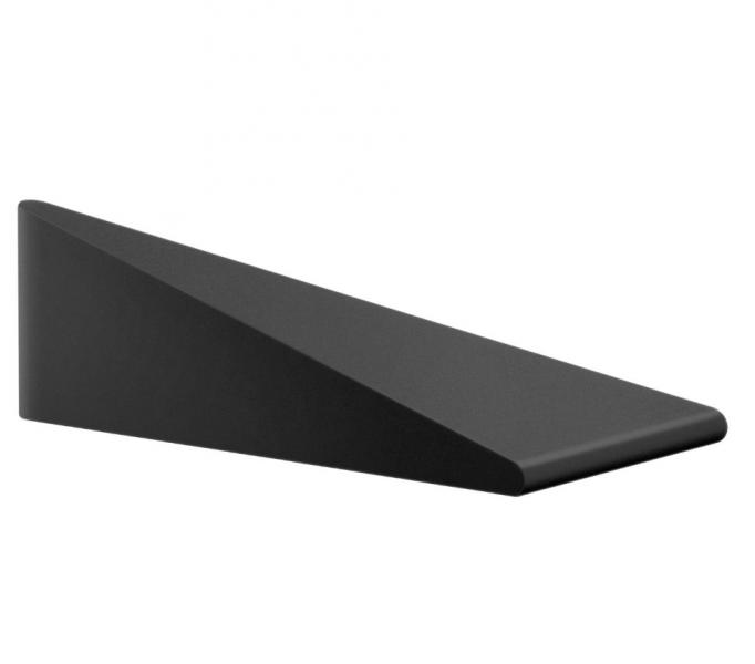 Beslagsboden d&oslash;rkile i gummi - Sort