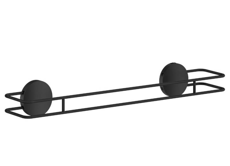 Beslagsboden Puck selvkl&aelig;bende enkel h&aring;ndkl&aelig;destang - 500mm - Mat sort