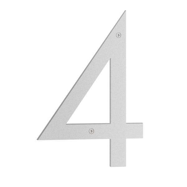 Beslagsboden Nordic husnummer 4 - Mat Grå Beslagsboden Nordic husnummer 4 - Mat Grå