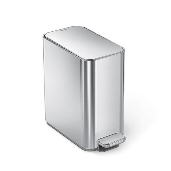 Simplehuman smal toiletspand 5L - Rustfrit stål Simplehuman smal toiletspand 5L - Rustfrit stål