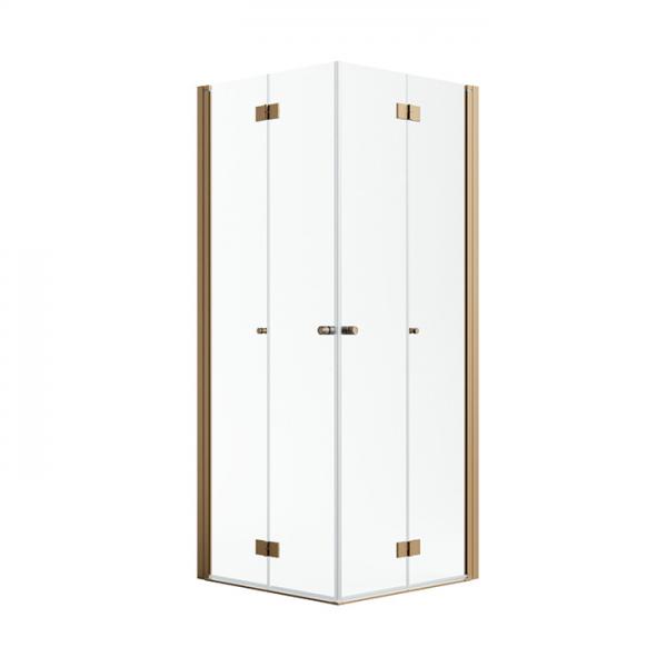 Str&oslash;mberg Noma 110 bruseniche m/folded&oslash;re - 80x80 cm - Klar glas/b&oslash;rstet kobber