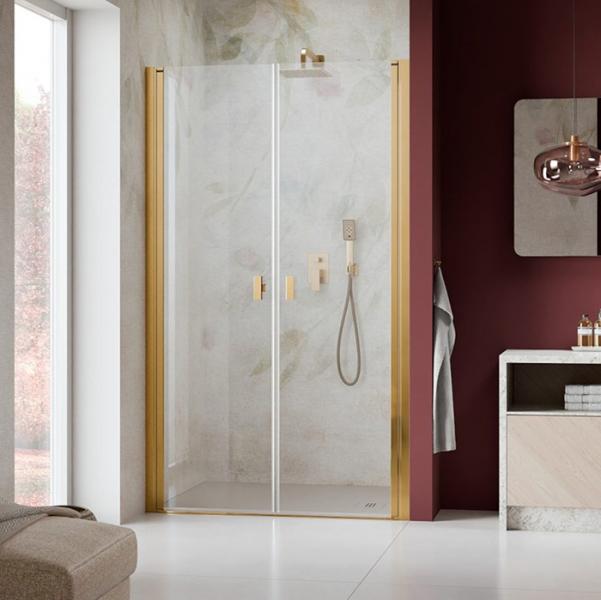 Strømberg Noma 30 dobbelt svingdør 700mm - Poleret messing Strømberg Noma 30 dobbelt svingdør 700mm - Poleret messing