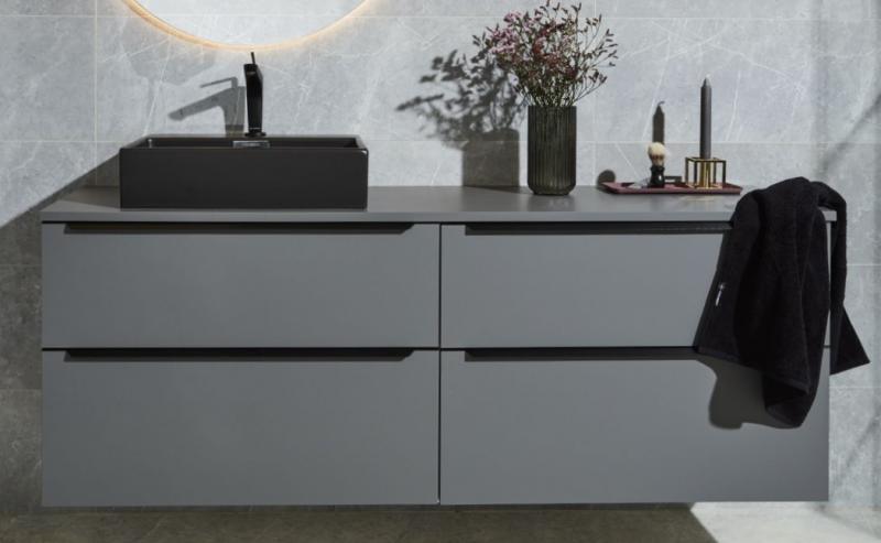 Cass&oslash;e Soft 160 m&oslash;bels&aelig;t m/bowlevask - Mat gr&aring;