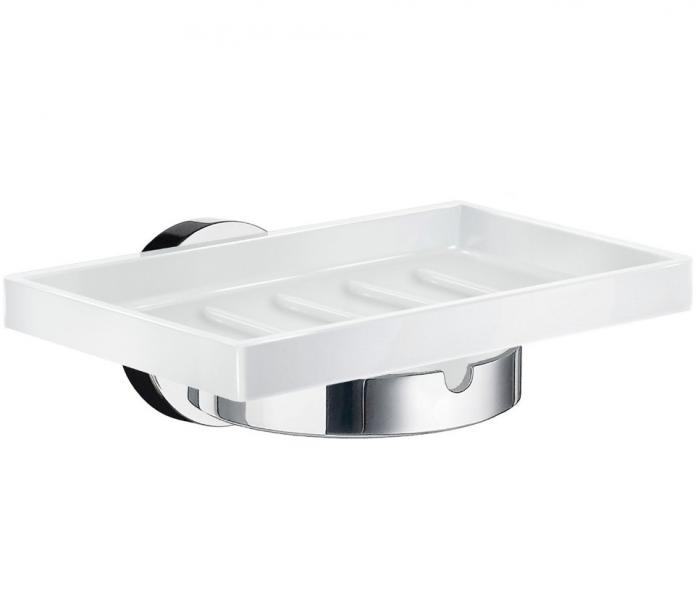 Smedbo Home s&aelig;besk&aring;l til v&aelig;g - Krom/porcel&aelig;n