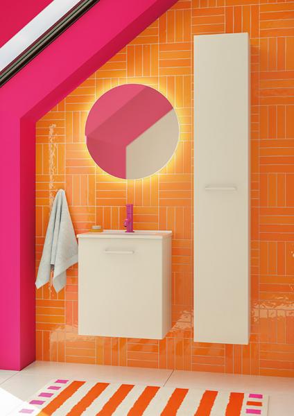 Dansani Mido+ møbelsæt 50 m/Amber mini håndvask - Hvid mat Dansani Mido+ møbelsæt 50 m/Amber mini håndvask - Hvid mat