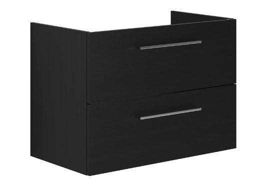 Dansani Mido+ 80 vaskeskab m/skuffer - Sort struktur Dansani Mido+ 80 vaskeskab m/skuffer - Sort struktur