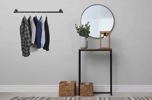 Simple Racks Brooklyn v&aelig;gh&aelig;ngt b&oslash;jlestang - 111 x 54 CM