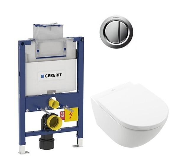 V&B Subway 3.0 m/CeramicPlus og TwistFlush toiletpakke inkl. sæde m/soft-close, lav cisterne og krom betjening V&B Subway 3.0 m/CeramicPlus og TwistFlush toiletpakke inkl. sæde m/soft-close, lav cisterne og krom betjening
