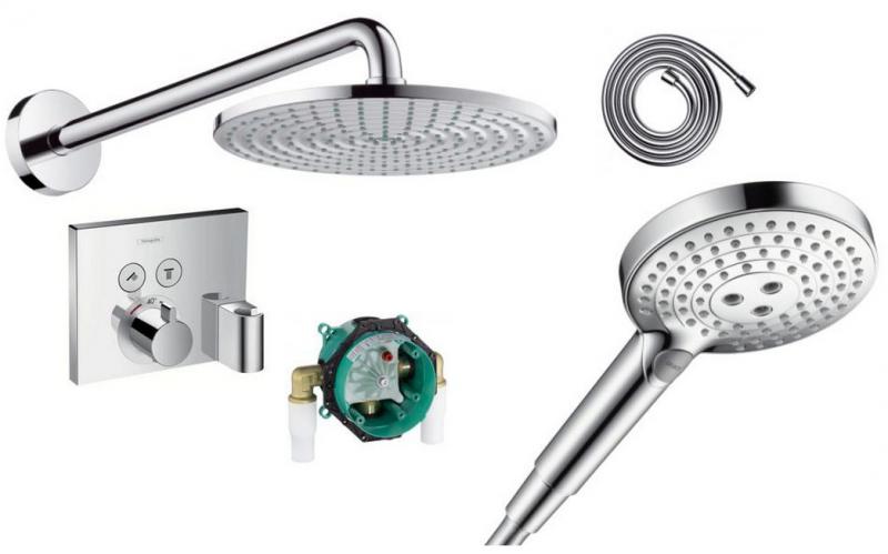 Hansgrohe ShowerSelect komplet brusesystem t/indbygning Hansgrohe ShowerSelect komplet brusesystem t/indbygning